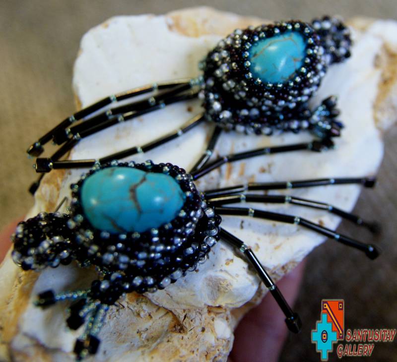 Verankert in Der Wilden Rock Türkis Stein Original Hängen Toho Glasperlen Perlen Ohrringe Schwarz Blau Gold Braun Weihnachtsgeschenk Elegant von Santusitay