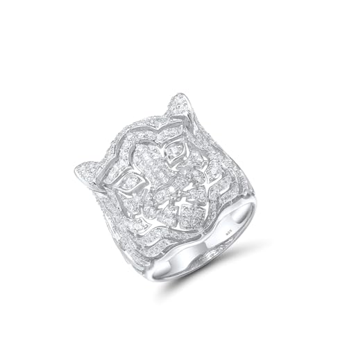 Santuzza 925 Sterling Silber Tier Ring Zirkonia Ringe, Sterling Silber, Zirkonia von Santuzza