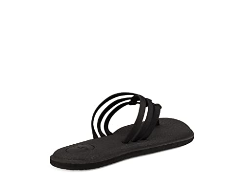 Sanuk Damen Yoga Salty Flipflop, Schwarz, 38 EU von Sanuk