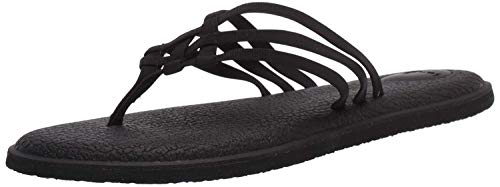 Sanuk Damen Yoga Salty Flipflop, schwarz 2, 35.5 EU von Sanuk