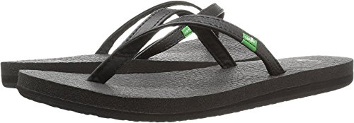 Sanuk Damen Yoga Spree 4 Flip Flop, Schwarz (schwarz), 36 EU von Sanuk