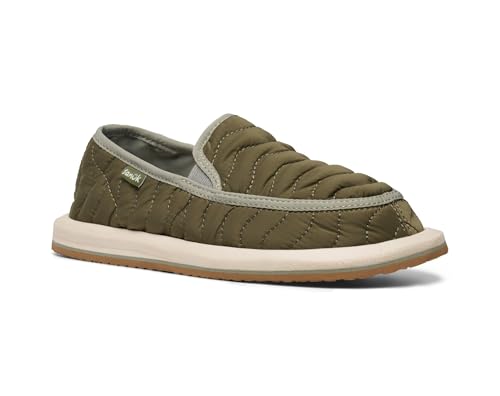 Sanuk Donna Quilted Damen Halbschuhe, Oliv/Blatt für mich (Leaf It to Me), 37 EU von Sanuk