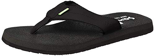 Sanuk Unisex Bieruntersetzer Flipflop, Schwarz, 43 EU von Sanuk