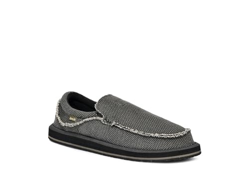 Sanuk Herren Chiba Loafer, Schwarz 1, 46 EU von Sanuk