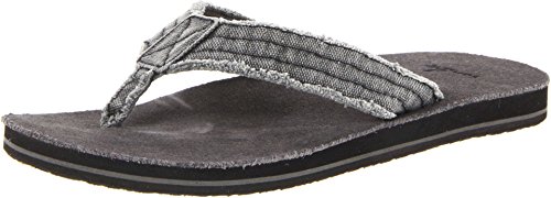 sanuk Herren Fraid Not Zehentrenner, Grau (Charcoal), 38.5 EU von Sanuk