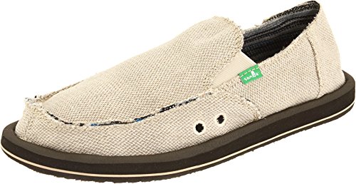 Sanuk Herren Hanf Slipper, Beige Natural, 38.5 EU von Sanuk