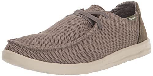 Sanuk Herren Shaka Mesh Sneaker, Fallen Rock, 42.5 EU von Sanuk