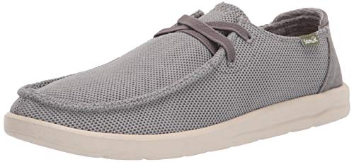 Sanuk Herren Shaka Mesh Sneaker, grau, 39.5 EU von Sanuk