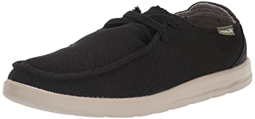 Sanuk Herren Shaka Mesh Sneaker, schwarz, 47 EU von Sanuk