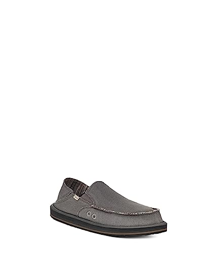 Sanuk Herren Vagabond Sidewalk Surfer St Hanf Loafer, GRAU, 42 EU von Sanuk