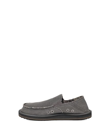 Sanuk Herren Vagabond Sidewalk Surfer St Hanf Loafer, GRAU, 43 EU von Sanuk