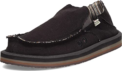 Sanuk Herren Vagabond Sidewalk Surfer St Hemp Slipper, schwarz, 44.5 EU von Sanuk