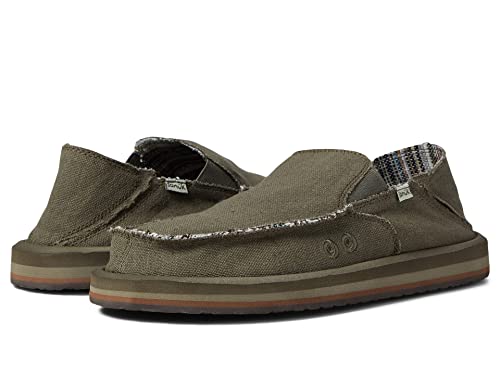 Sanuk Vagabond Herren Army St Hemp, Army, 44.5 EU von Sanuk