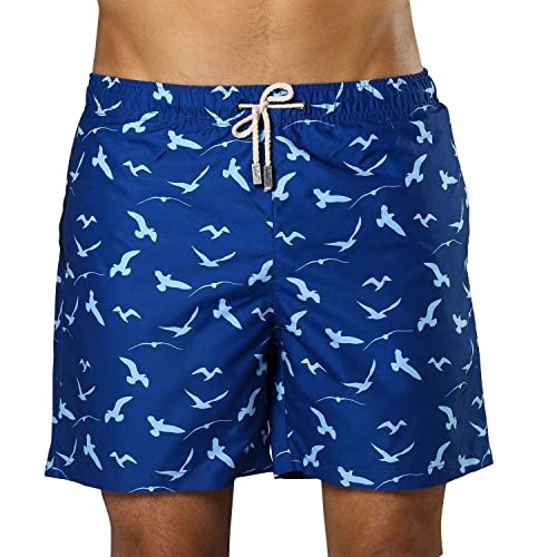 Badehose Herren Sanwin - Blau Seagulls - Größe L Badehose Herren Sanwin - Blau Seagulls - Größe L von Sanwin Beachwear
