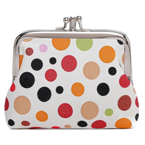 SüÃŸe börse mit Blumenmuster und Schnalle im Vintage-Stil, mit Kiss-Lock-börse - Beige - EinheitsgröÃŸe von Sanxiner