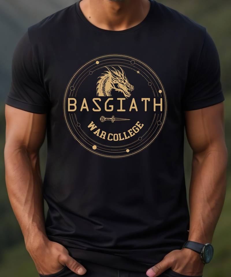 4 Flügel Drachen Lesen T-Shirt Unisex , Basgiath Wars College Shirt, Gothic Geschenk Für Sie Und Ihn, Dunkel Academia Tshirt Literatur von SanyliciousDesigns