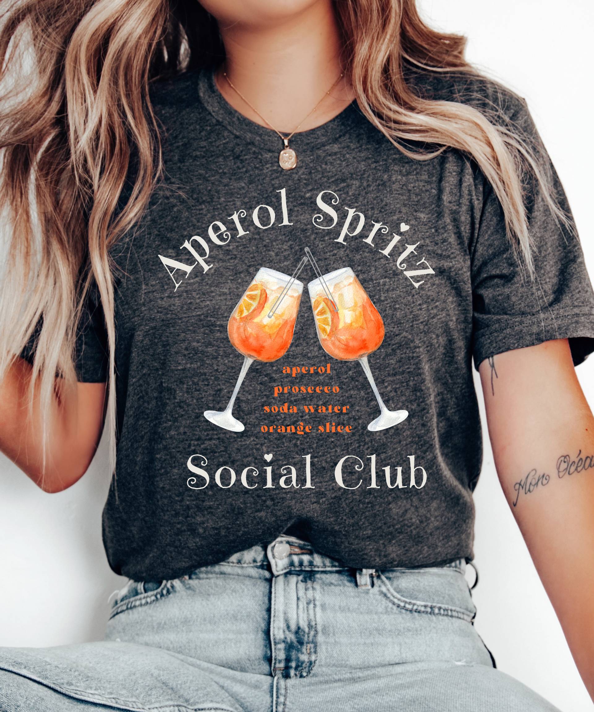 Aperol Spritz T-Shirt, Social Club Shirt von SanyliciousDesigns