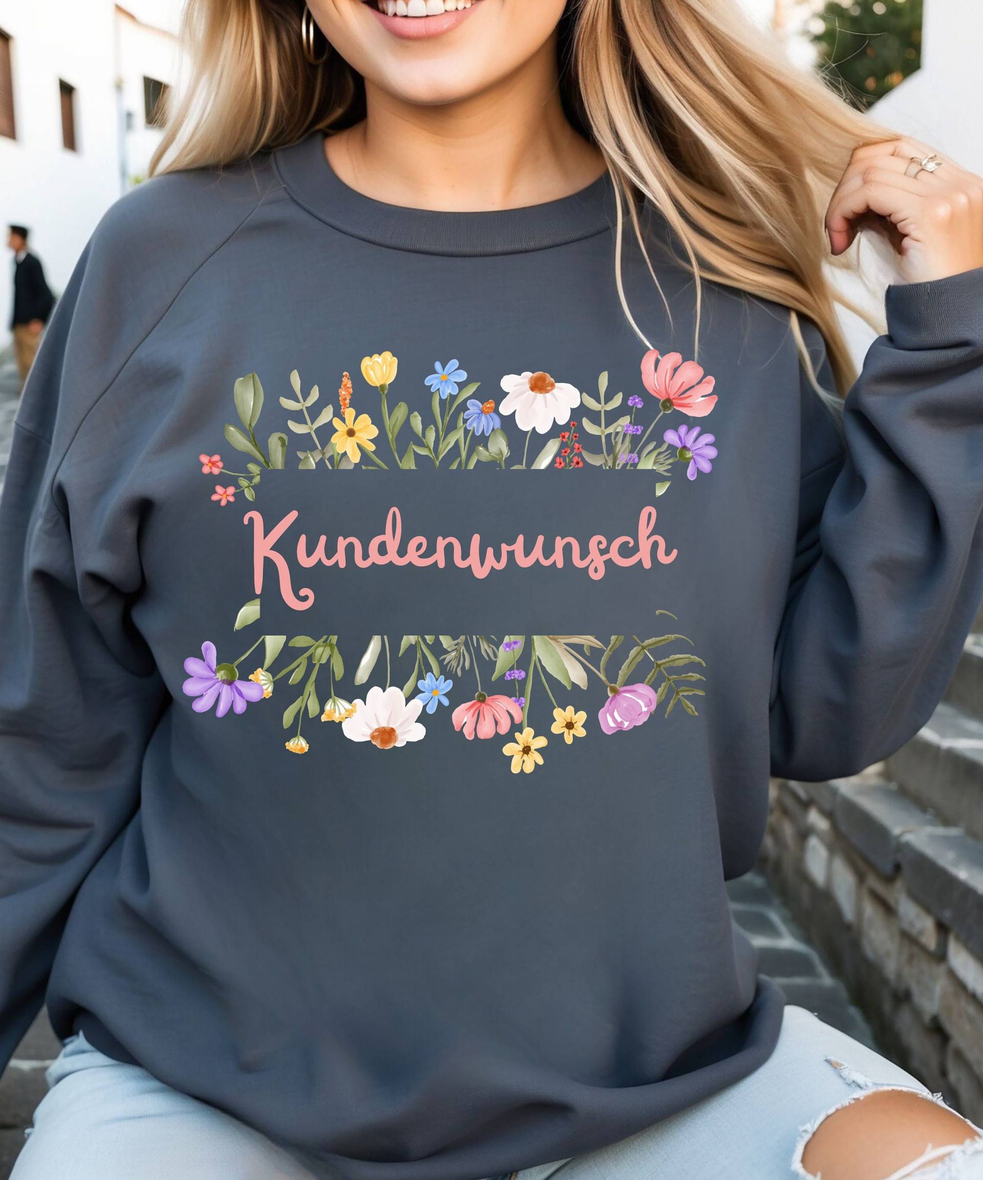 Sweatshirt Auf Wunsch Personalisiert, Personalisierbar, Shirt, Sweater, Ladys, Damen, Women von SanyliciousDesigns