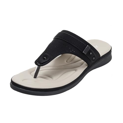 Keilsandalen für Frauen Flip-Flops, Sommer Keile Slip auf Walking Plattform Sandalen, Offene Zehe Schlüpfen Flach Clip-Zehe (Color : Style 3, Size : EU(CN)38/US7) von SanzIa