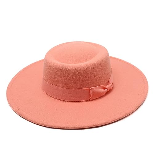 SaoBiiu Winter Fedora Hut Flat Top Hut Mode Männer Und Frauen Filz Jazz Hut von SaoBiiu