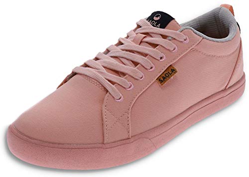 Saola Damen Sneaker Cannon Low Top Schnürstiefel Vegan Pink 40.5 EU von Saola
