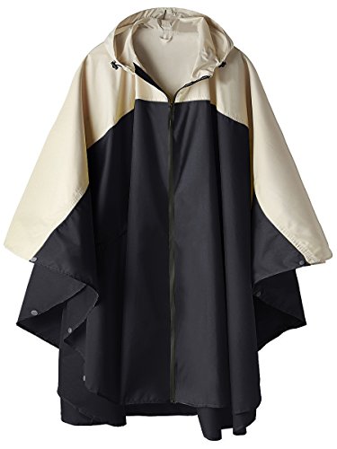 SaphiRose Regenponcho mit Kapuze, unisex, wasserdicht, Regenmantel für Erwachsene, Damen, Einheitsgröße von SaphiRose