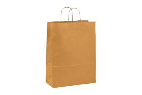 Saphir-Tec Papier-Tragetaschen TOPTWIST 32x14x42cm braun - 50 Stück Saphir-Tec Papier-Tragetaschen TOPTWIST 32x14x42cm braun - 50 Stück von Saphir-Tec