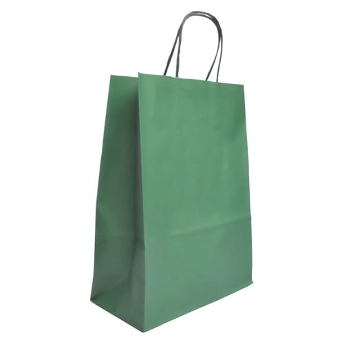 Saphir-Tec Papier-Tragetaschen TOPTWIST 32x14x42cm grün - 50 Stück von Saphir-Tec