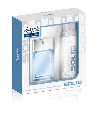 Sapil Solid for Men Eau De Toilette 100ml + Deodorant 150ml Geschenkset von Sapil