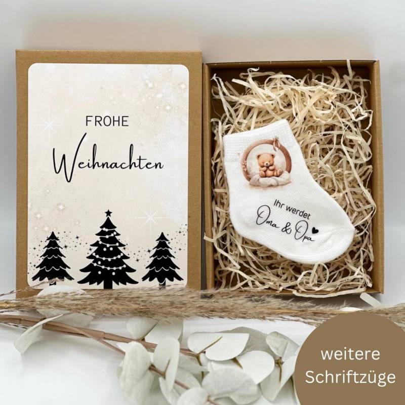 Schwangerschaft Verkünden Weihnachten Schwanger Du Wirst Oma Geschenkidee Papa Geschenkebox Babysocke Baby 2026 Tante von Sapilina