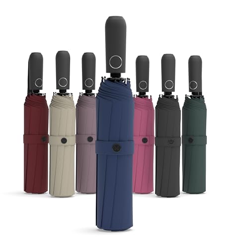 Sapor Design Premium Regenschirm mit Lotus Effekt | sturmfest, windsicher, Auf-Zu-Automatik | edler & eleganter Schirm | stilvoller Taschenschirm (Umbrella) | ESSENTIAL von Sapor Design