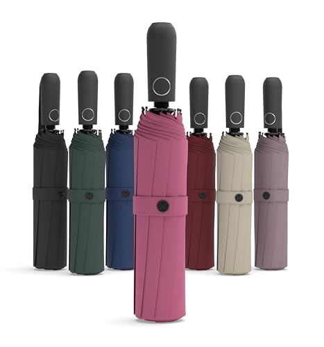 Sapor Design Premium Regenschirm mit Lotus Effekt | sturmfest, windsicher, Auf-Zu-Automatik | edler & eleganter Schirm | stilvoller Taschenschirm (Umbrella) | ESSENTIAL von Sapor Design