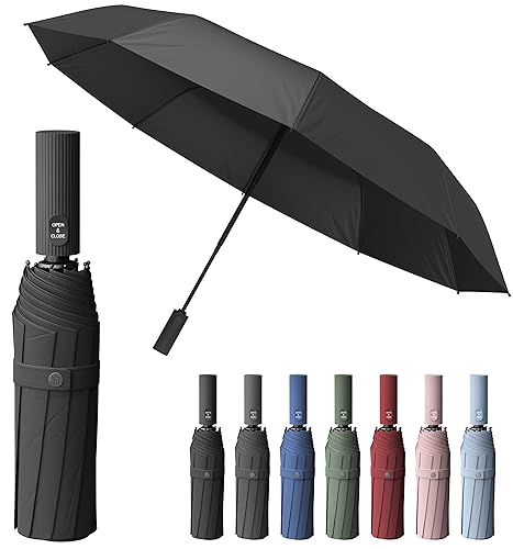 Sapor Design Premium Regenschirm mit Lotus Effekt | sturmfest, windsicher, kompakt, Auf-Zu-Automatik | edler & eleganter Schirm | stilvoller Taschenschirm (Umbrella) von Sapor Design