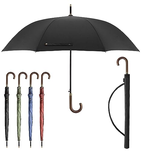 Sapor Design Regenschirm Stockschirm sturmfest Auf-Automatik windsicher | XXL groß & stabil für 2 Personen Damen & Herren | Golfschirm Reise – 123 cm Ø elegant | DAS ORIGINAL von Sapor Design