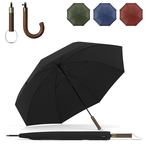 Sapor Design Regenschirm Stockschirm sturmfest Auf-Automatik windsicher | XXL groß & stabil für 2 Personen Damen & Herren | Golfschirm Reise – 123 cm Ø elegant | SAPOR MODERN von Sapor Design