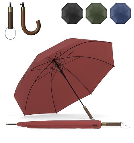 Sapor Design Regenschirm Stockschirm sturmfest Auf-Automatik windsicher | XXL groß & stabil für 2 Personen Damen & Herren | Golfschirm Reise – 123 cm Ø elegant | SAPOR MODERN von Sapor Design