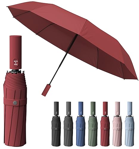 Sapor Design Premium Regenschirm mit Lotus Effekt | sturmfest, windsicher, kompakt, Auf-Zu-Automatik | edler & eleganter Schirm | stilvoller Taschenschirm (Umbrella) von Sapor Design