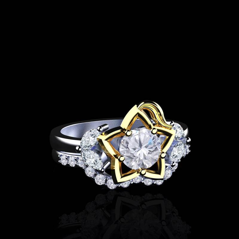 Destiny - Kingdom Hearts Inspirierte Ring Set von SapphireDesignStudio