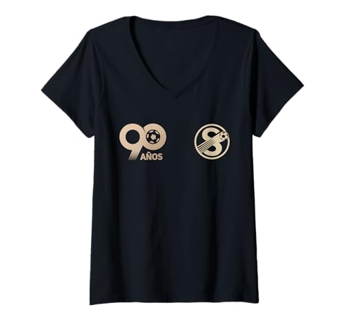 Damen Saprissa 90th Anniversary - Exklusives Gedenkdesign T-Shirt mit V-Ausschnitt Damen Saprissa 90th Anniversary - Exklusives Gedenkdesign T-Shirt mit V-Ausschnitt von Saprissa Legacy