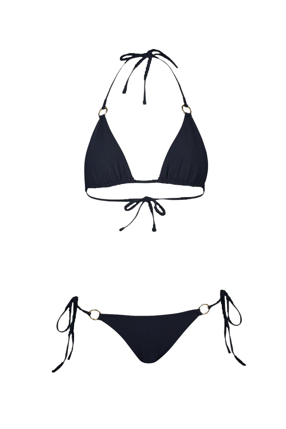 Classic String Bikini in Black - Top von Sara Cristina