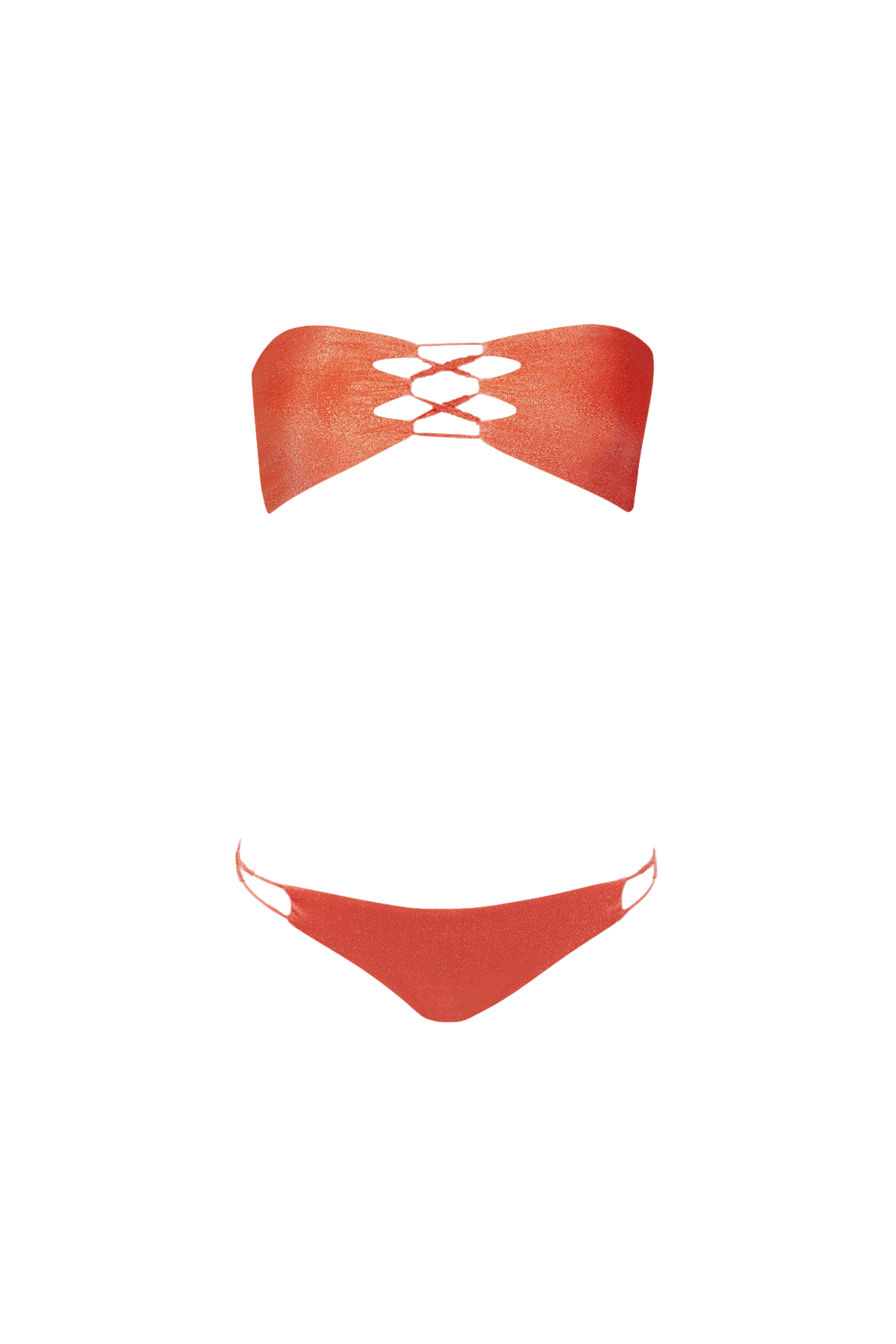 Hava Bikini in Shiny Orange - Top von Sara Cristina