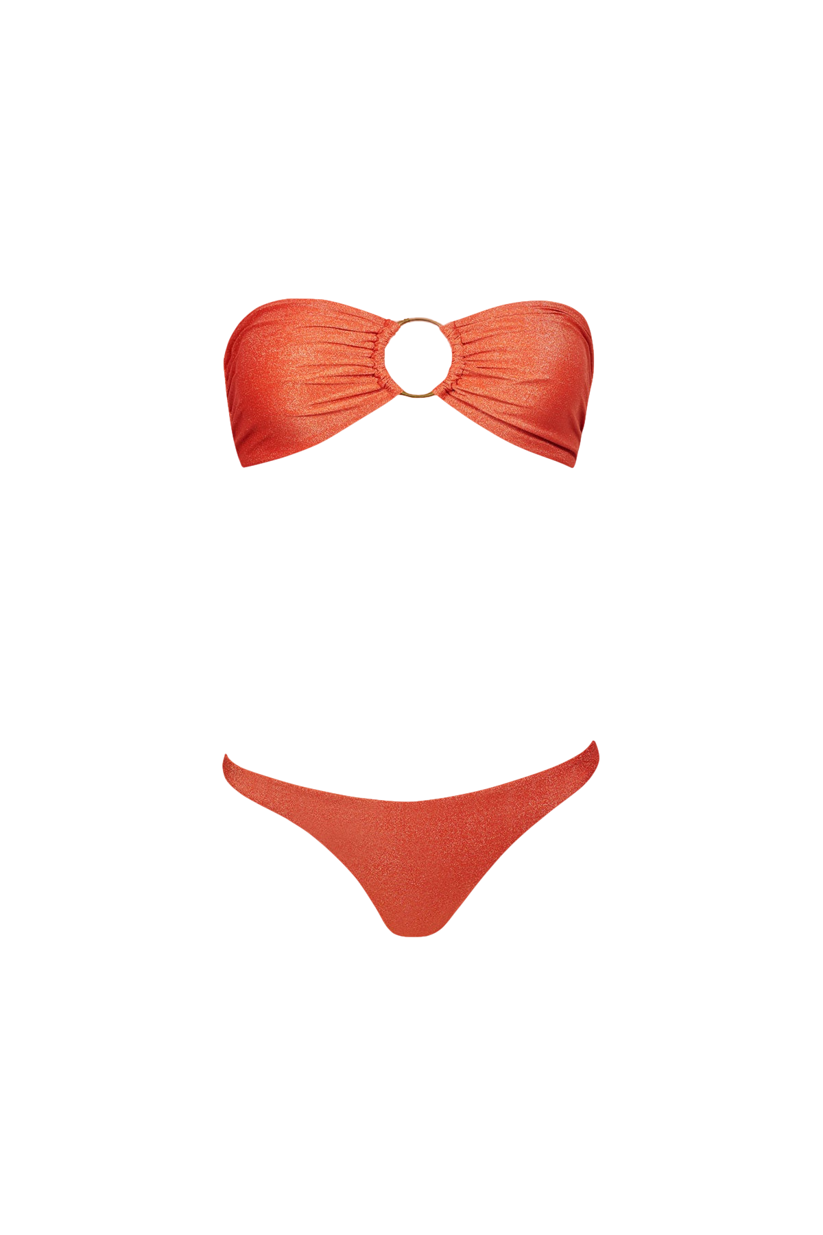 Ring Bikini in Shiny Orange - Bottom von Sara Cristina