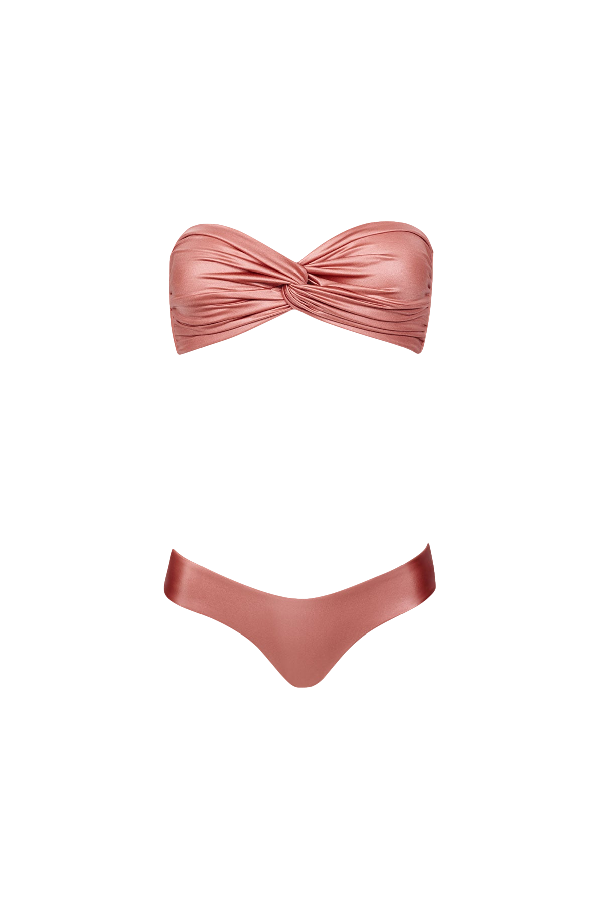 Wave Bikini in Metallic Rose - Bottom von Sara Cristina