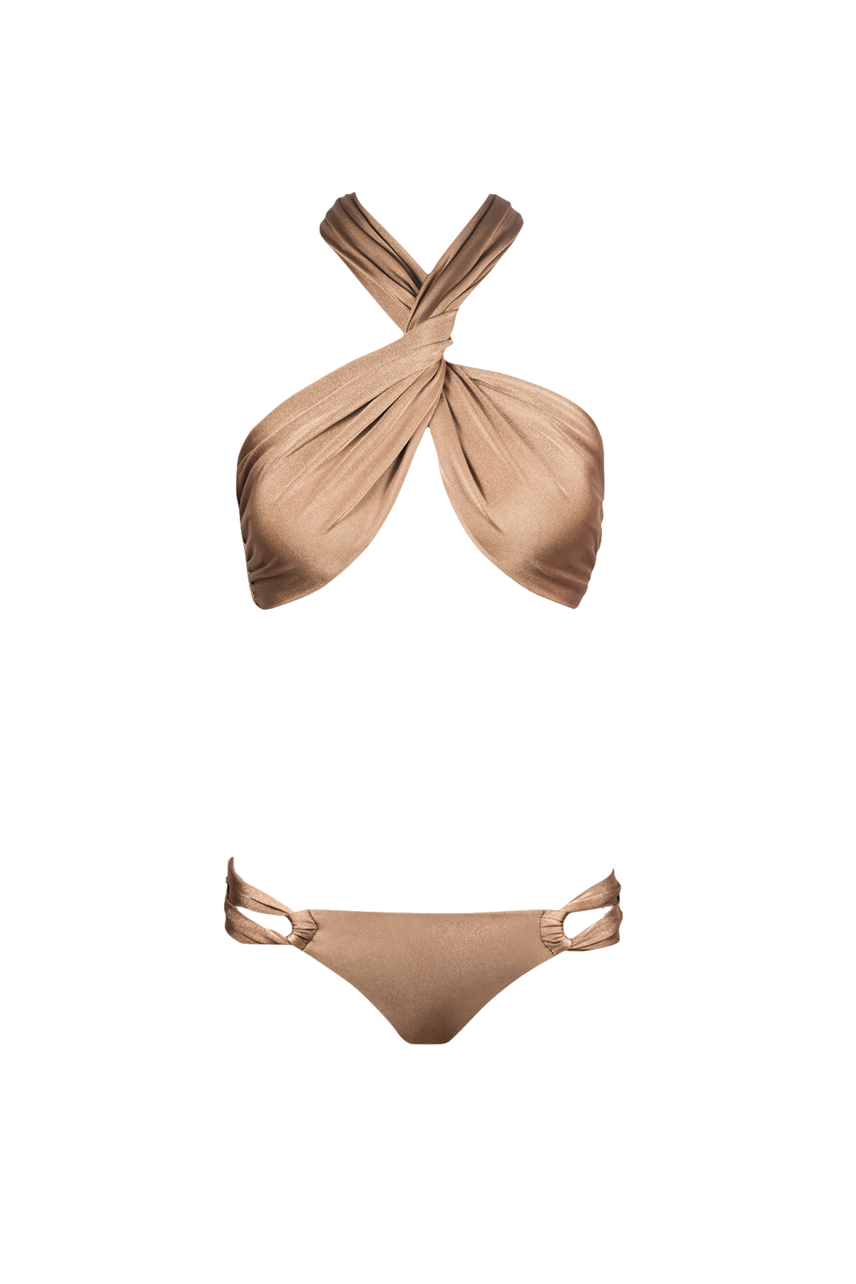 Wrap Bikini in Bronze - Top von Sara Cristina