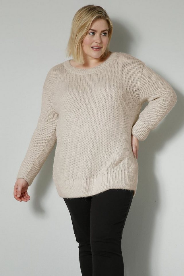 Sara Lindholm Strickpullover Pullover oversized Rundhals Langarm von Sara Lindholm