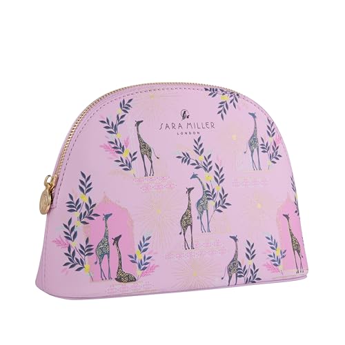 Sara Miller Savannah | Mittelgroße Kosmetiktasche rosa | Personalisierte Schmink- oder Turnbeutel | Reisegröße & veganfreundlich | Schönheitsgeschenk für Frauen | Strumpffüller von Sara Miller London