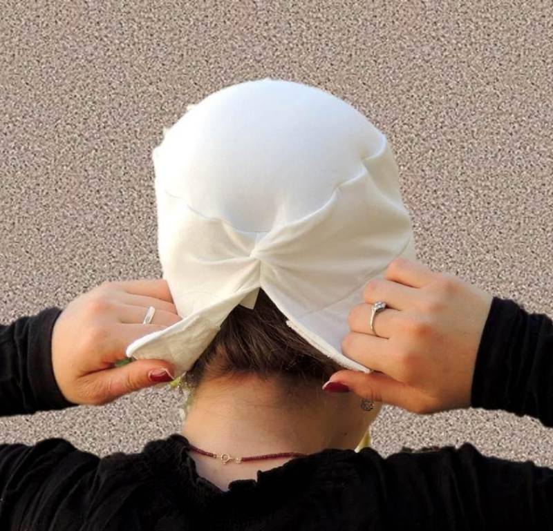 Weiß Volumizer & Anti Slip Stirnband-Neu-All in One Hat-Toll Unter Kopftücher, Perücken, Chemo, Kopfbedeckungen Volumizing Hijab Kopfschmuck von SaraAttaliDesign