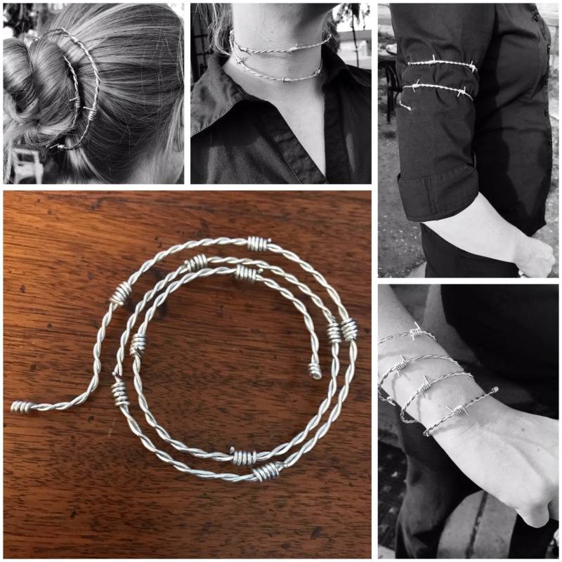 Durch Den Fuß Stacheldraht Flexibel - Rund Um Alles Tragbar Schmuck Accessoire Unisex von SaraMarieJewelry
