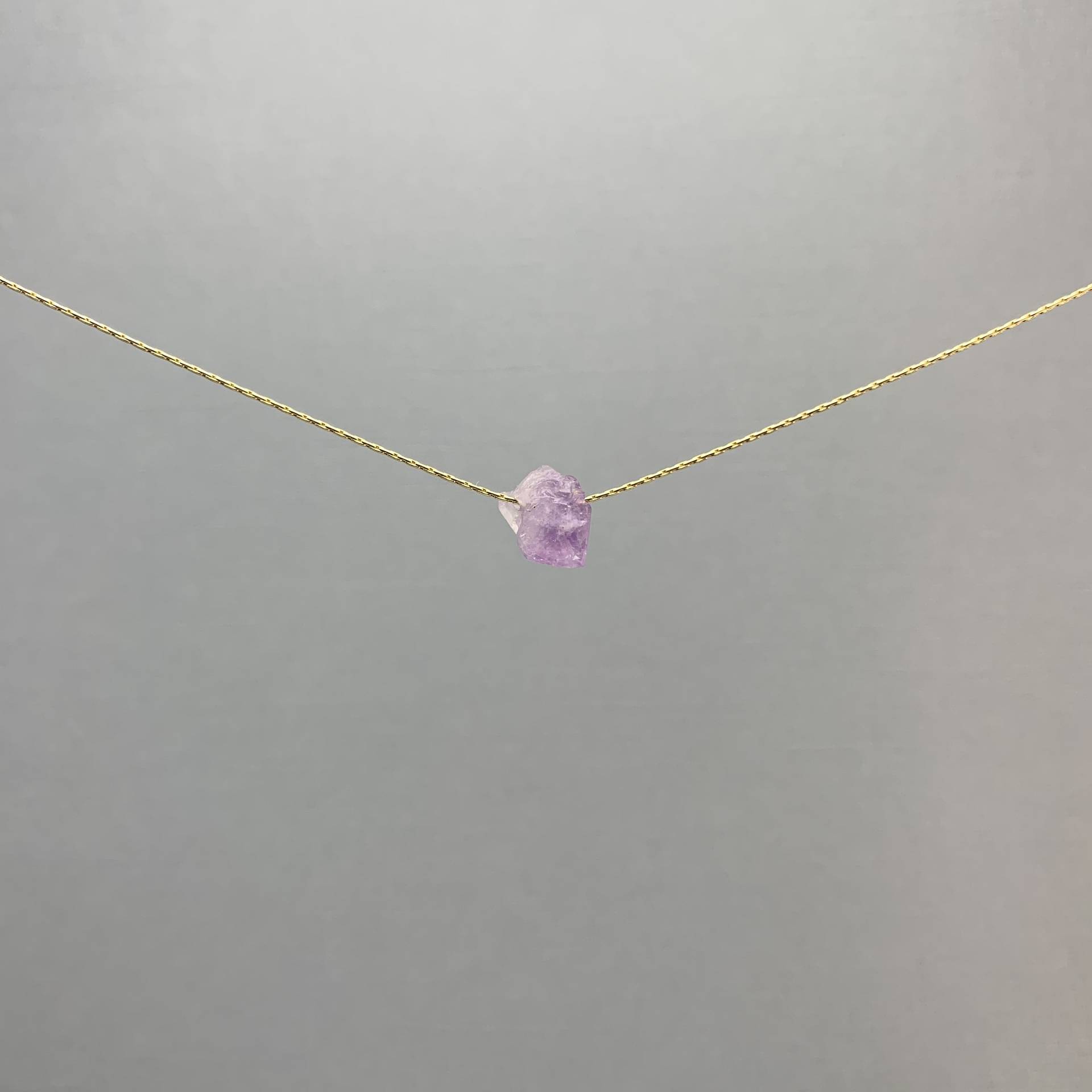 Rohe Amethyst-Kristallhalskette - Cluster Point Anhänger An Gold Filled Oder Sterling Silber Perlenkette Rohe Amethyst-Kristallhalskette - Cluster Point Anhänger An Gold Filled Oder Sterling Silber Perlenkette von SaraWeberJewelry