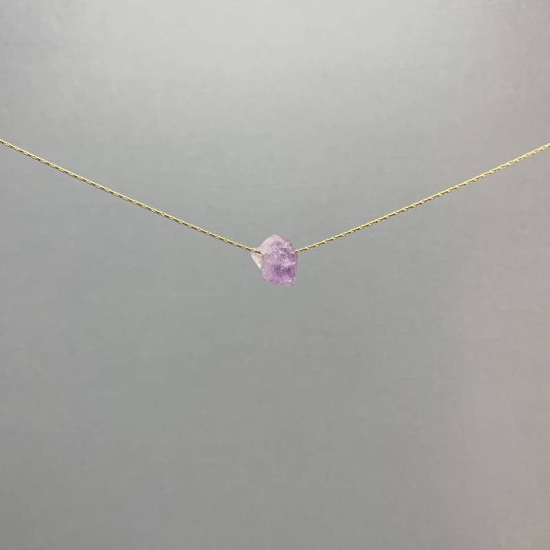 Rohe Amethyst-Kristallhalskette - Cluster Point Anhänger An Gold Filled Oder Sterling Silber Perlenkette Rohe Amethyst-Kristallhalskette - Cluster Point Anhänger An Gold Filled Oder Sterling Silber Perlenkette von SaraWeberJewelry